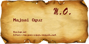 Majsai Oguz névjegykártya